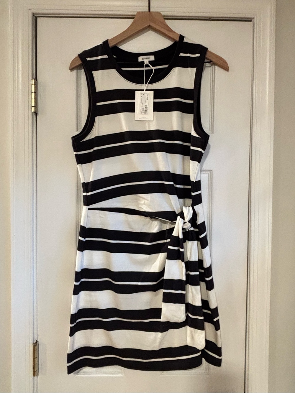 Z Supply Mattie Striped Tie Waist Mini Dress